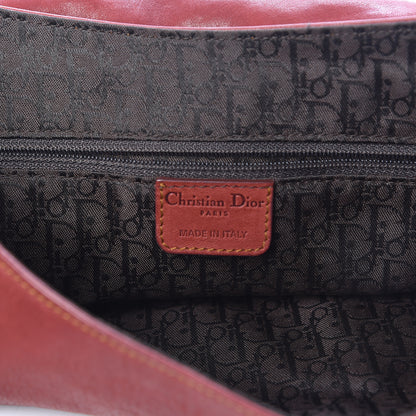 Christian Dior Calfskin Medium Gaucho Double Saddle Bag Red 6 of 13