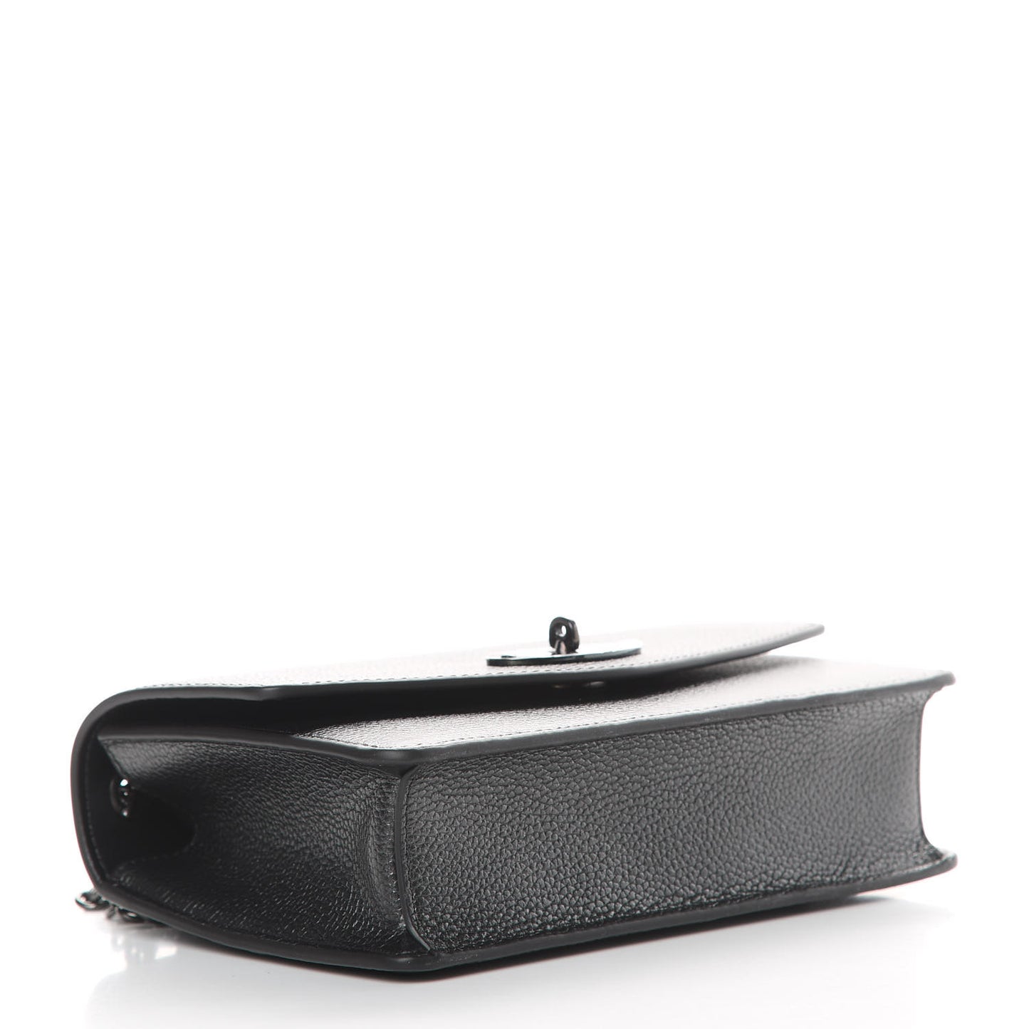 Metallic Small Grain Calfskin Small Darley Gunmetal