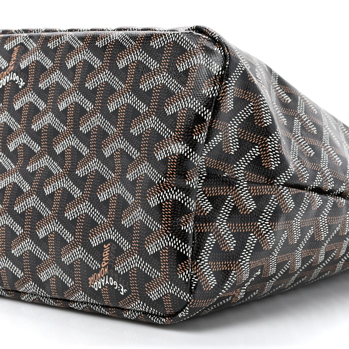 Goyardine Boheme Hobo Black Gold