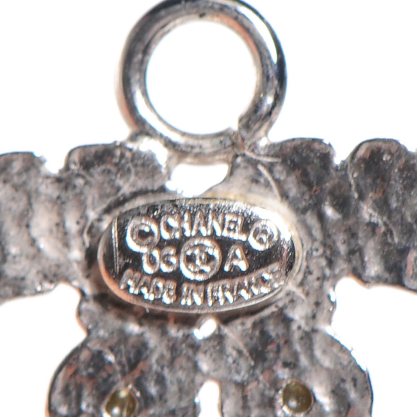 Crystal CC Earrings Silver