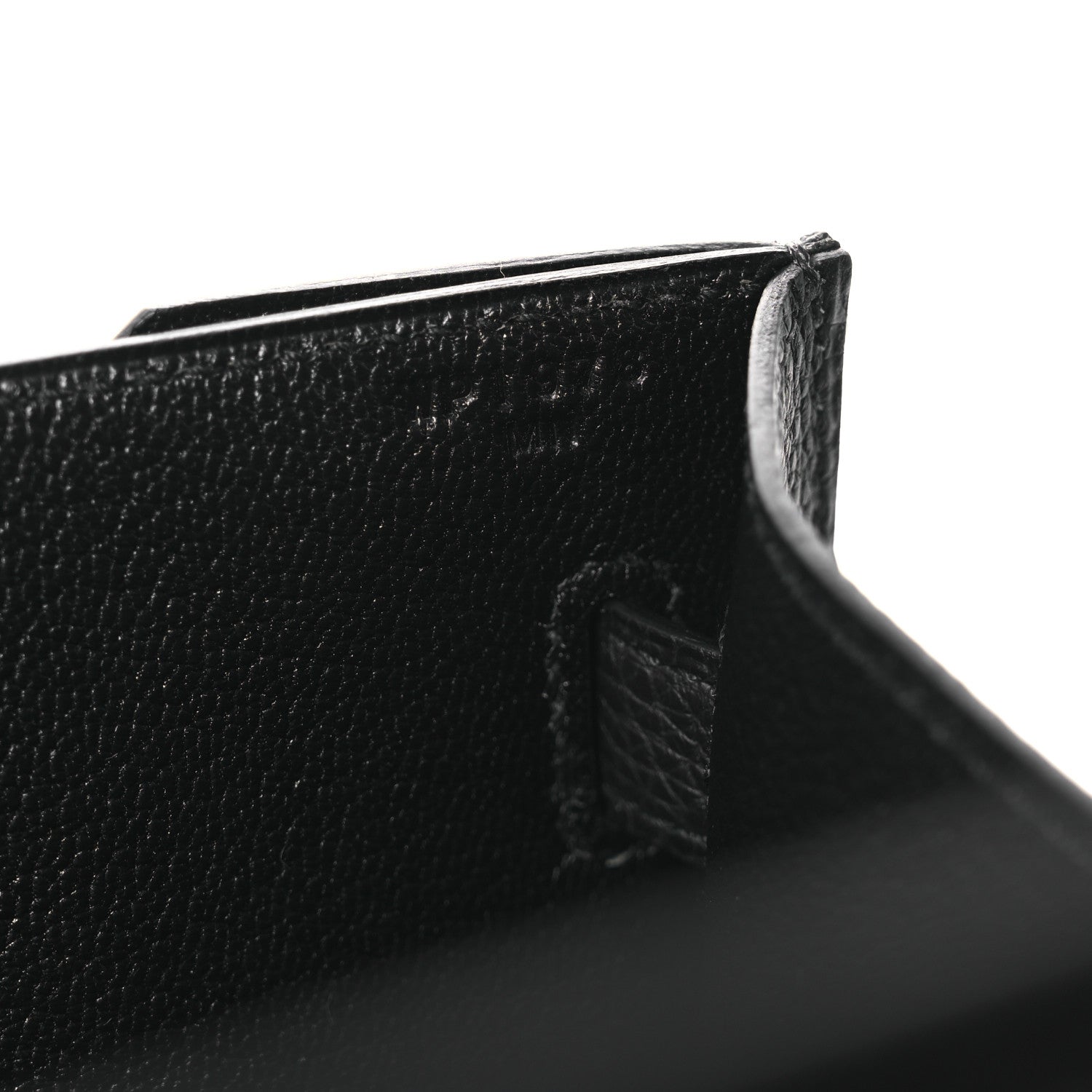 Hermes Woolycot Togo Kelly Depeches 25 Pouch Black 7 of 12
