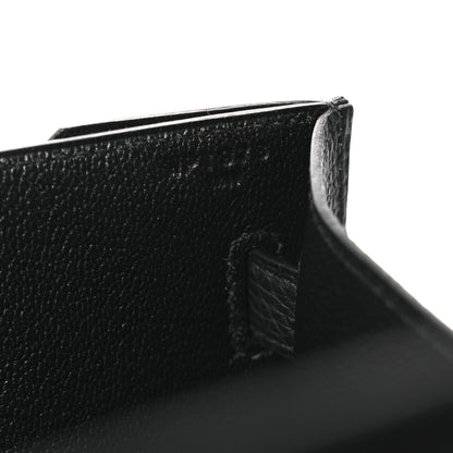 Hermes Woolycot Togo Kelly Depeches 25 Pouch Black 7 of 12