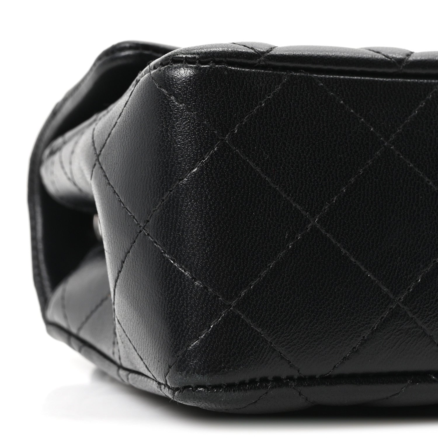 Chanel Lambskin Quilted Mini Rectangular Flap Black 9 of 10
