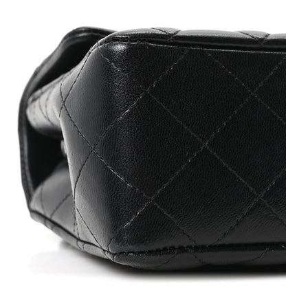 Chanel Lambskin Quilted Mini Rectangular Flap Black 9 of 10