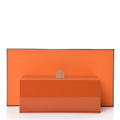 Hermes Lacquered Wood Chamonix Petite Boite Hanoia Bracelet Box Orange 8 of 8