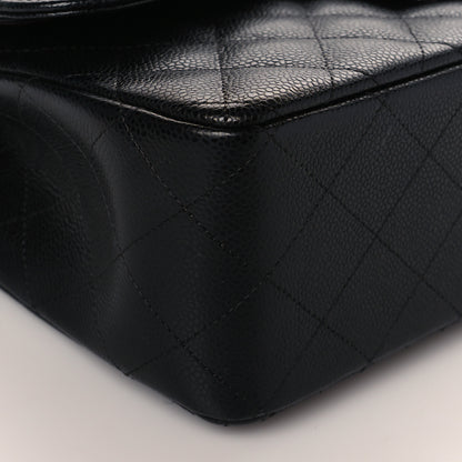 Chanel Caviar Quilted Jumbo Double Flap Black 9 of 10