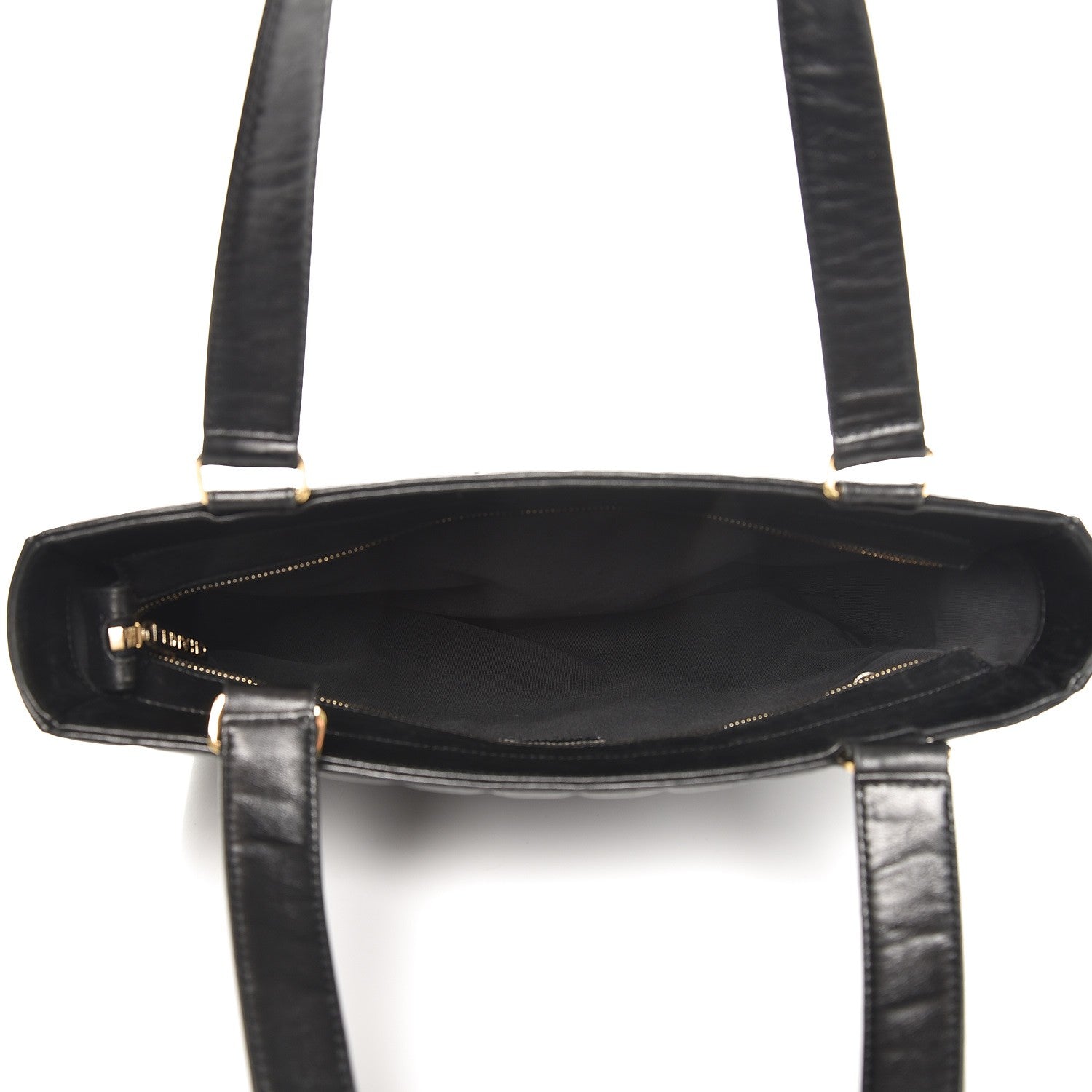 Chanel Lambskin Quilted Chocolate Bar Tote Black 5 of 12
