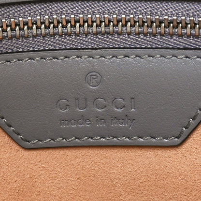 Gucci Calfskin Matelasse Aria Medium GG Marmont Shoulder Tote Deep Grey 6 of 11