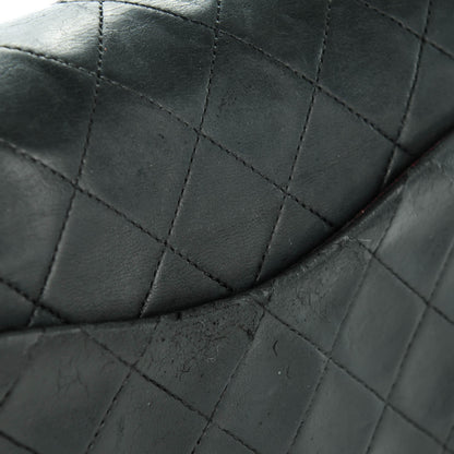 Chanel Lambskin Quilted Medium Double Flap Black 11 of 11