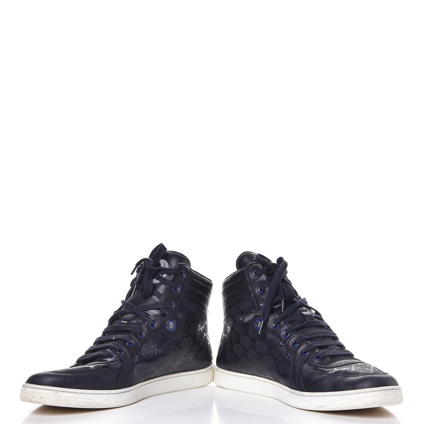 Imprime Monogram Mens Coda High Top Sneakers 11.5 Blue