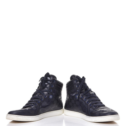 Gucci Imprime Monogram Mens Coda High Top Sneakers 11.5 Blue 5 of 18