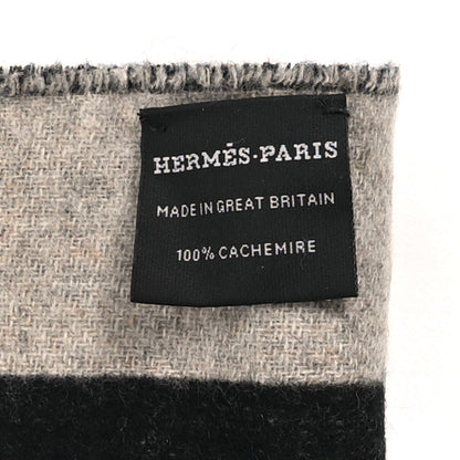 Hermes Cashmere Casaque Love Story Muffler Black Beige Chine 4 of 4