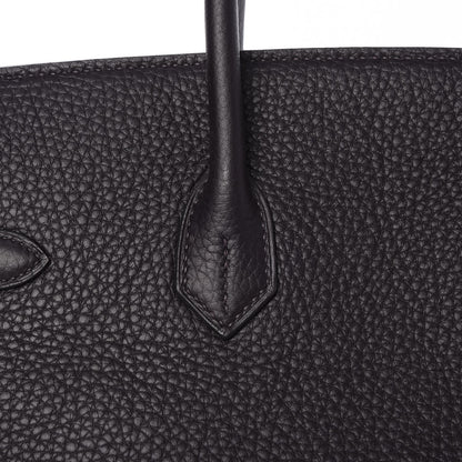 Hermes Taurillon Clemence Birkin 35 Prunoir 26 of 31