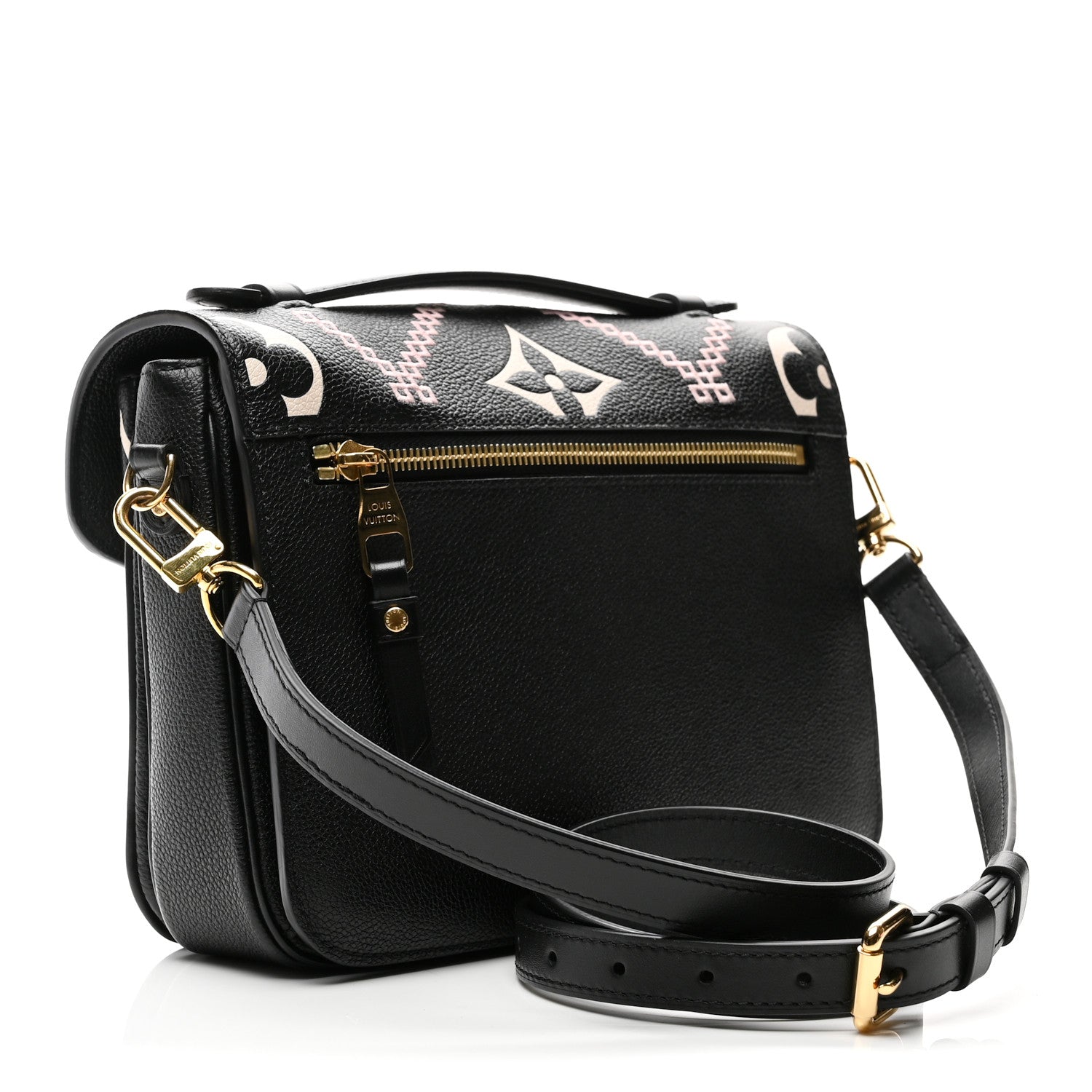 Louis Vuitton Empreinte Monogram Giant Broderies Pochette Metis Black 3 of 9