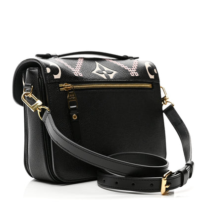 Louis Vuitton Empreinte Monogram Giant Broderies Pochette Metis Black 3 of 9