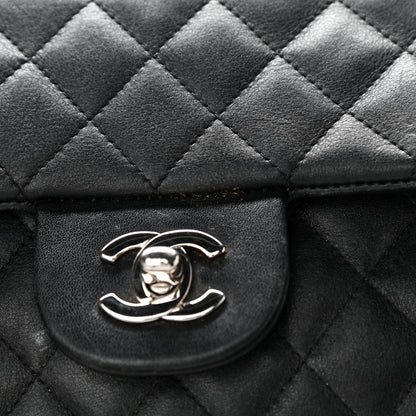 Chanel Calfskin Quilted Large Cambon Flap Black White 20 of 25