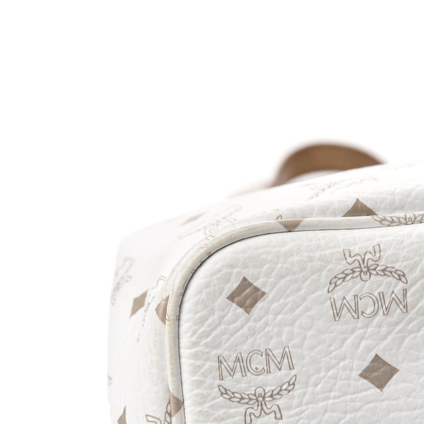 Visetos Striped Shooping Tote White