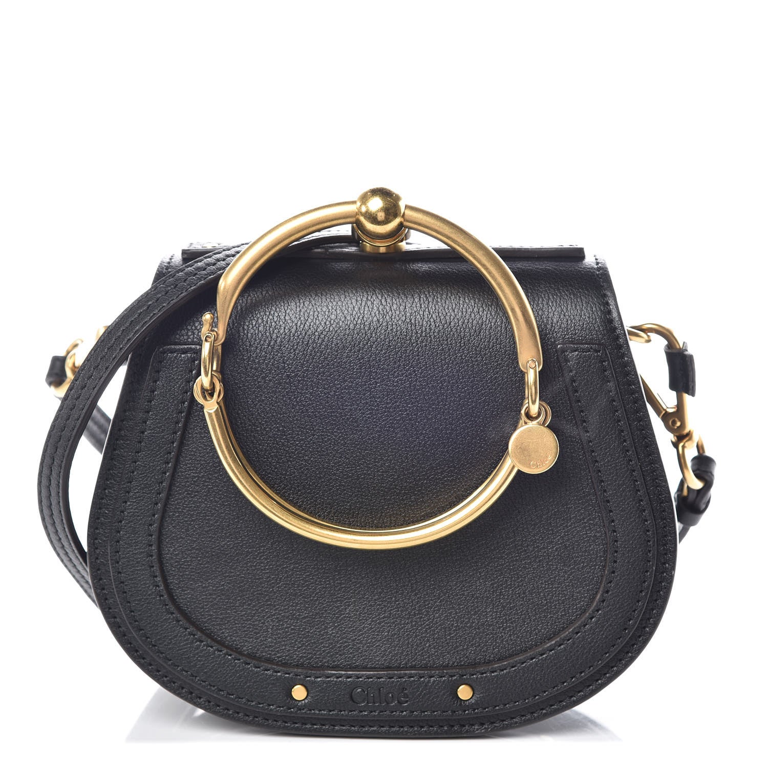 Chloe Calfskin Small Nile Bracelet Bag Black 1 of 9
