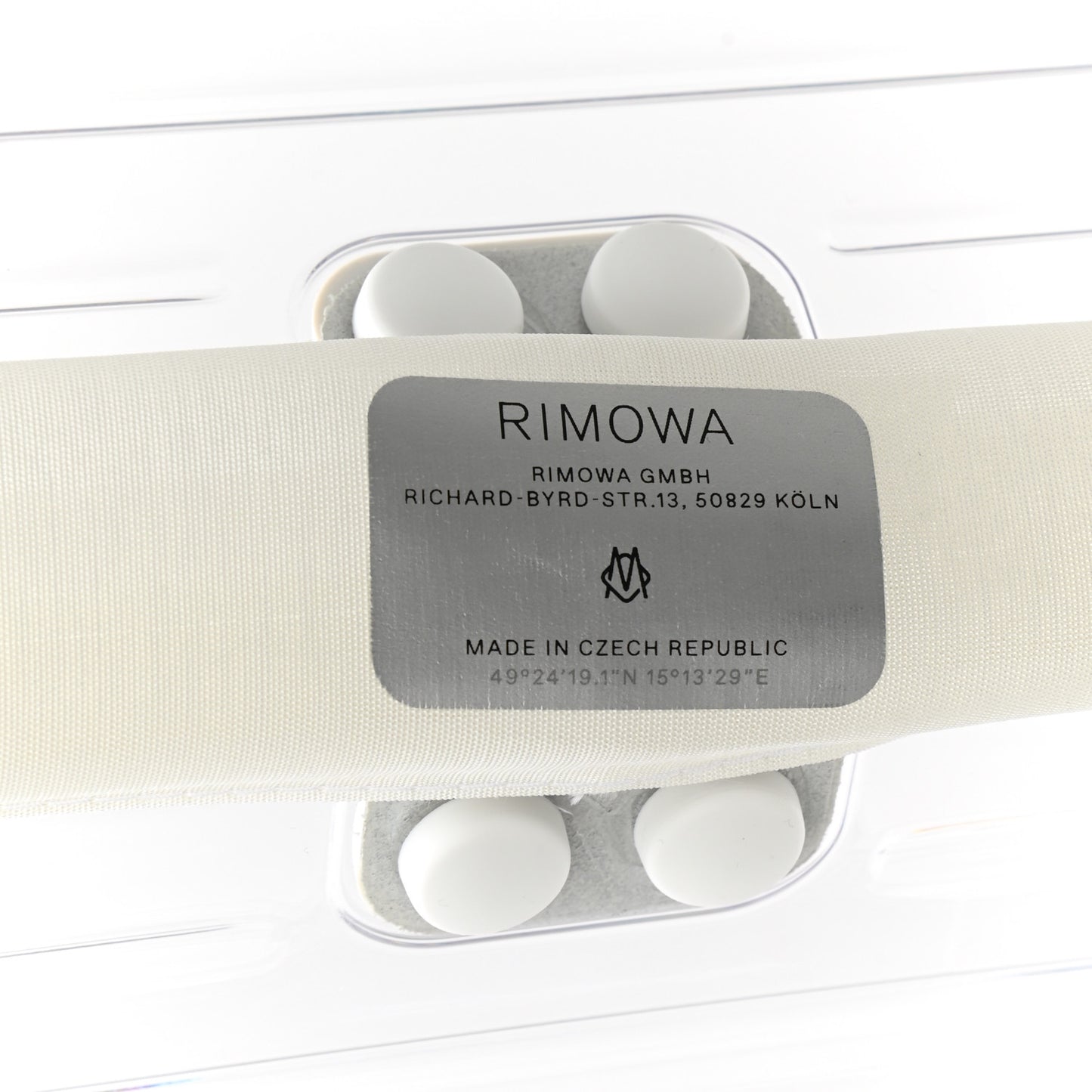 X RIMOWA Polycarbonate Luggage Transparent