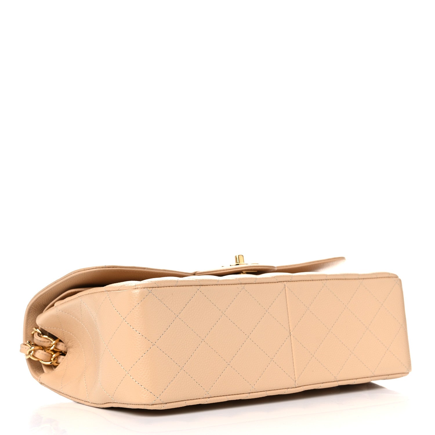 Chanel Caviar Quilted Jumbo Double Flap Beige Clair 5 of 11