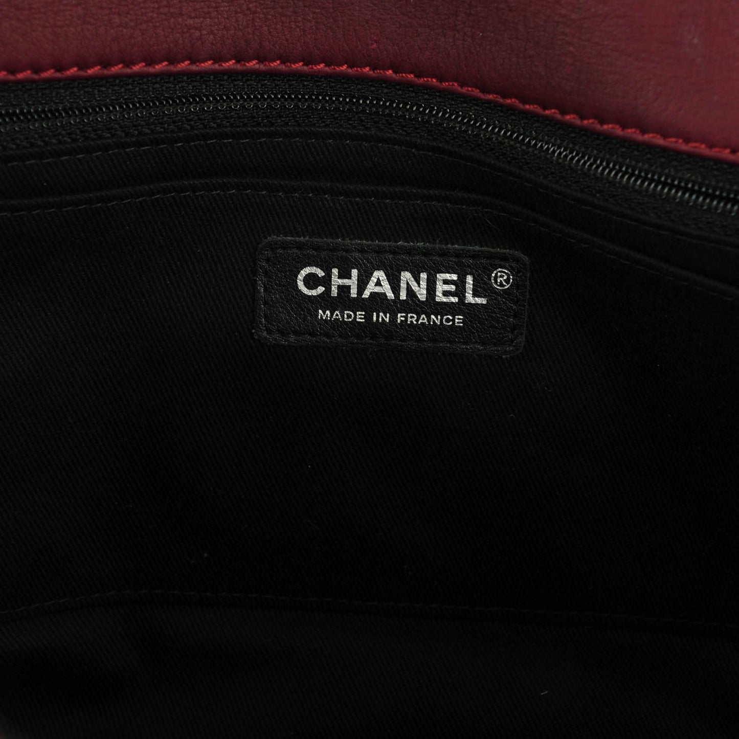 Calfskin Ultimate Stitch Flap Burgundy