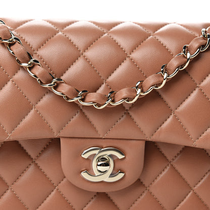 Chanel Lambskin Quilted Small Double Flap Brown 12 of 13