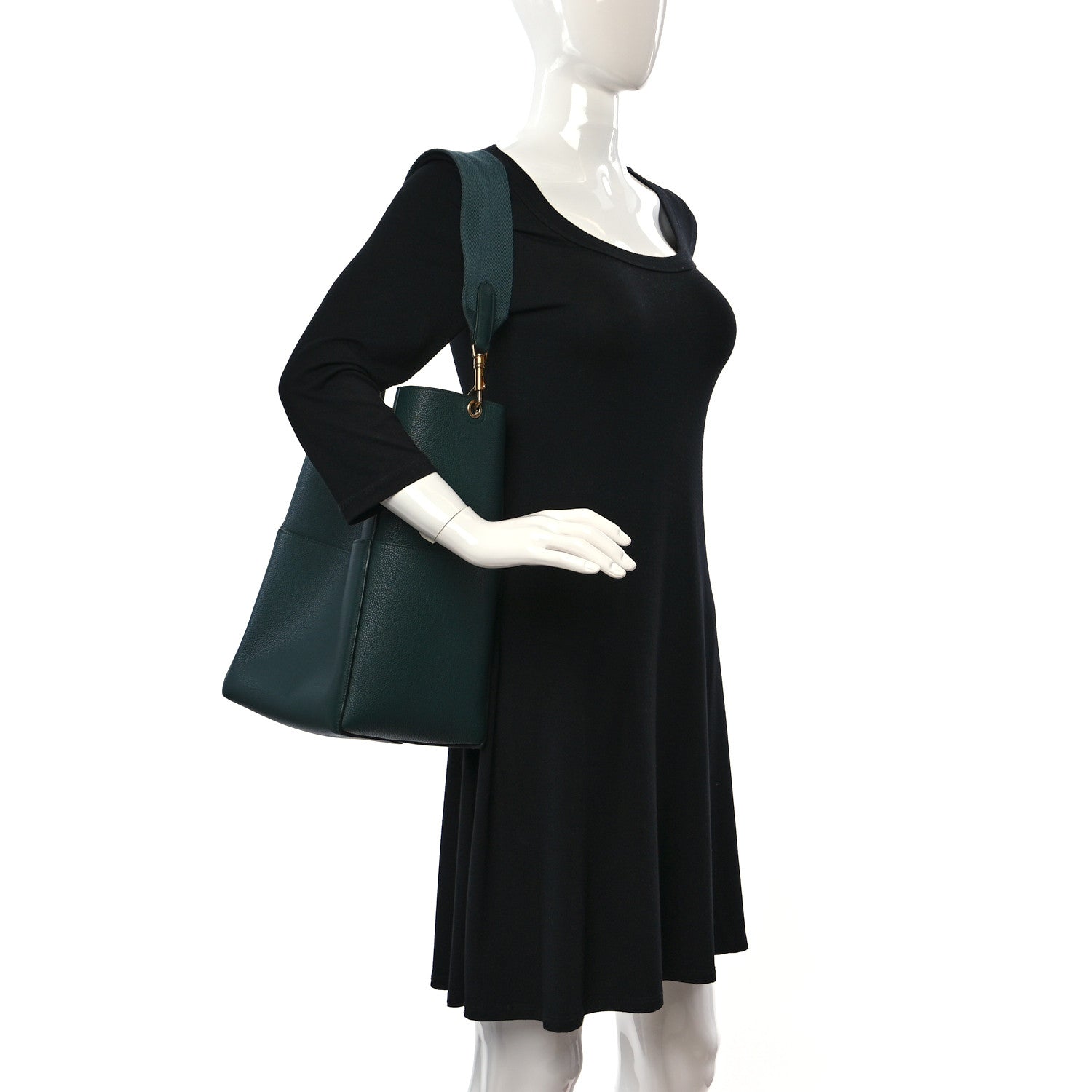 Celine Soft Grained Calfskin Sangle Bucket Bag Amazone 2 of 9