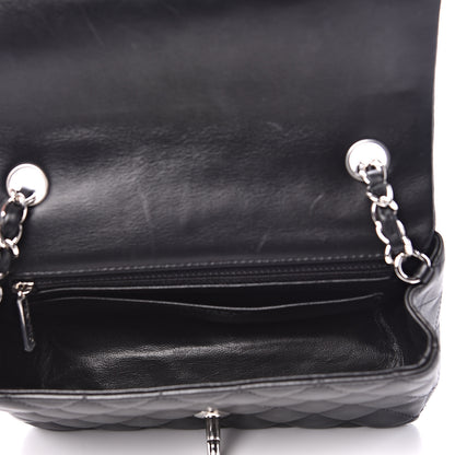 Chanel Lambskin Quilted Mini Rectangular Flap Black 4 of 12