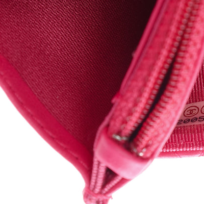 Chanel Lambskin Quilted Wallet On Chain WOC Pink 8 of 10