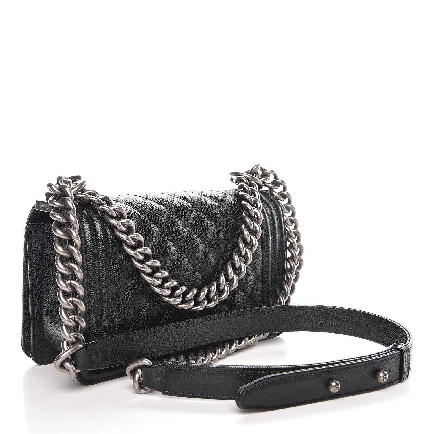 Chanel Caviar Quilted Small Boy Flap Black 3 of 7