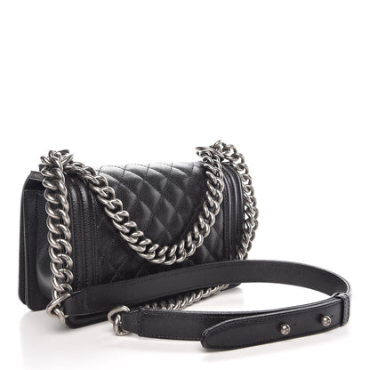 Chanel Caviar Quilted Small Boy Flap Black 3 of 7