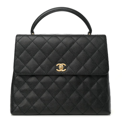 Chanel Caviar Quilted Jumbo Kelly Flap Black 1 of 10