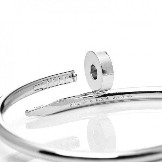18K White Gold Juste Un Clou Bracelet 16
