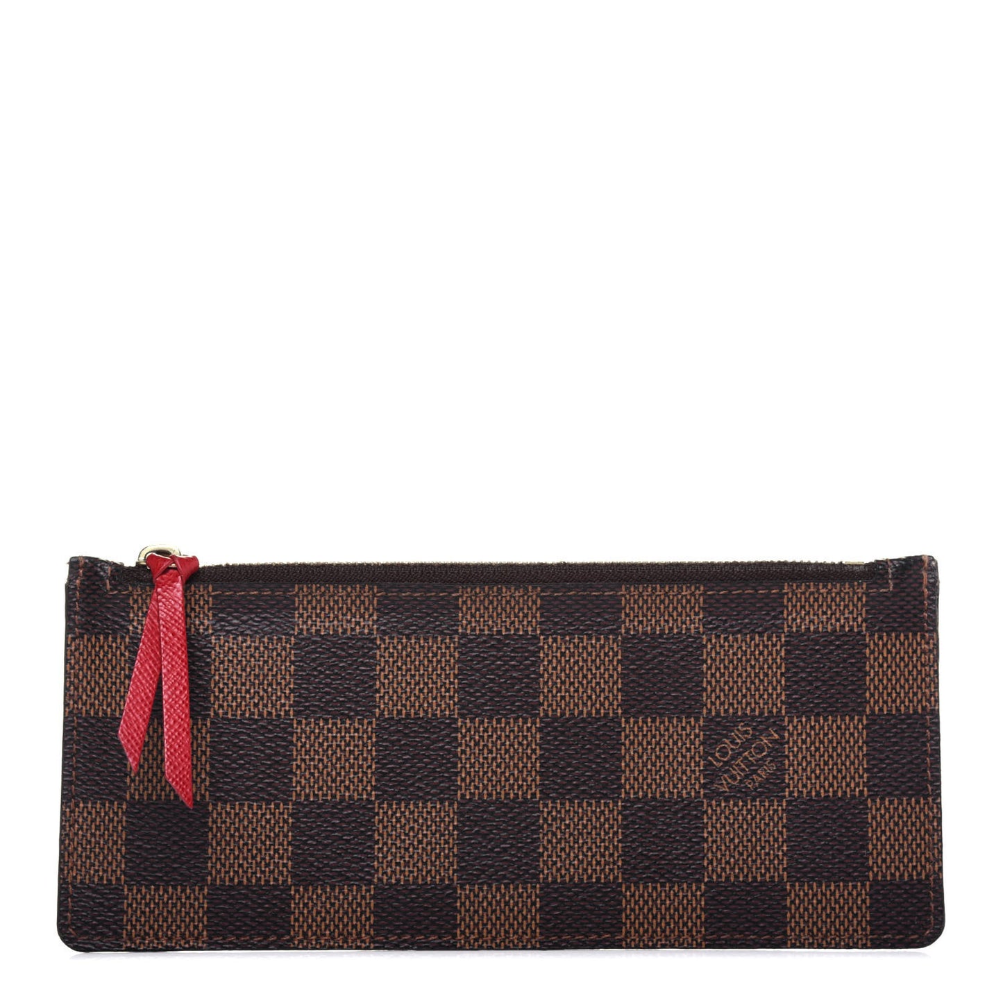 Damier Ebene Josephine Wallet Zippered Insert Red