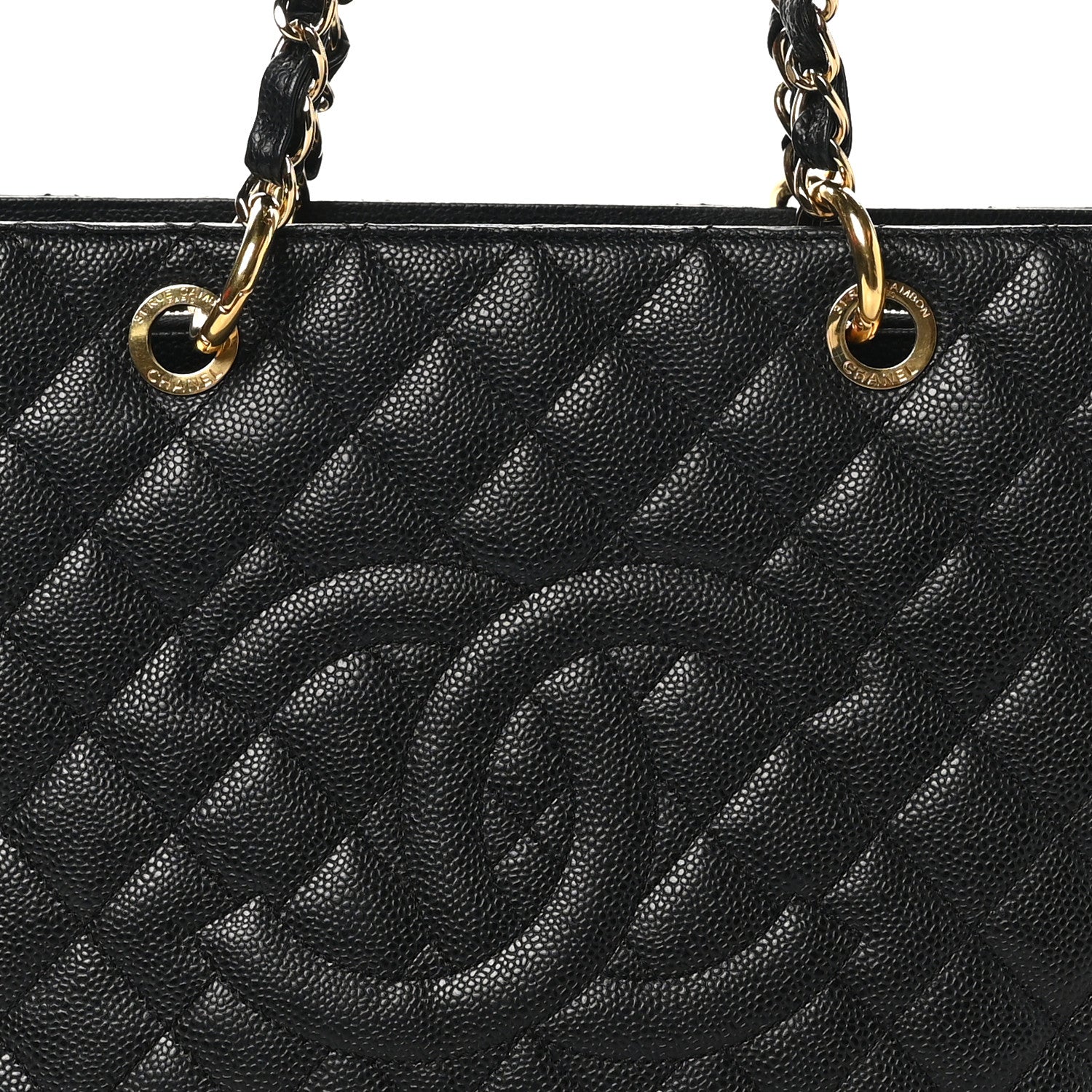 Chanel Caviar Quilted Grand Shopping Tote GST Black 8 of 12