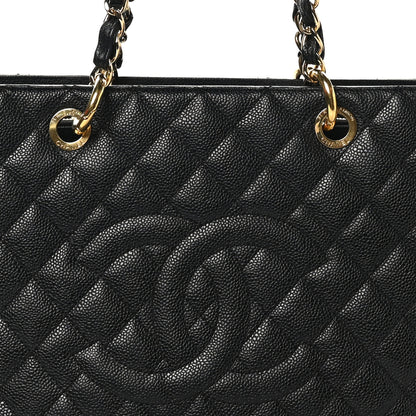 Chanel Caviar Quilted Grand Shopping Tote GST Black 8 of 12