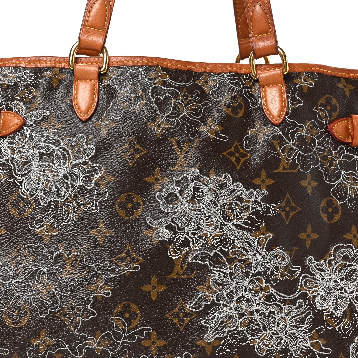 Louis Vuitton Monogram Dentelle Batignolles Horizontal Silver 6 of 8