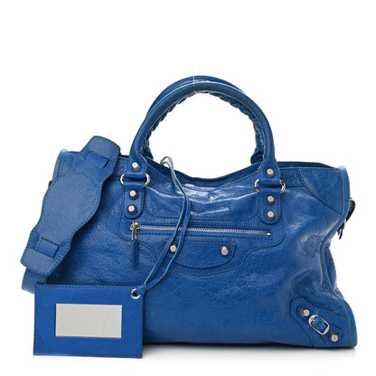 Balenciaga Agneau Giant 12 Silver Hardware City Bleu Lazuli 1 of 21
