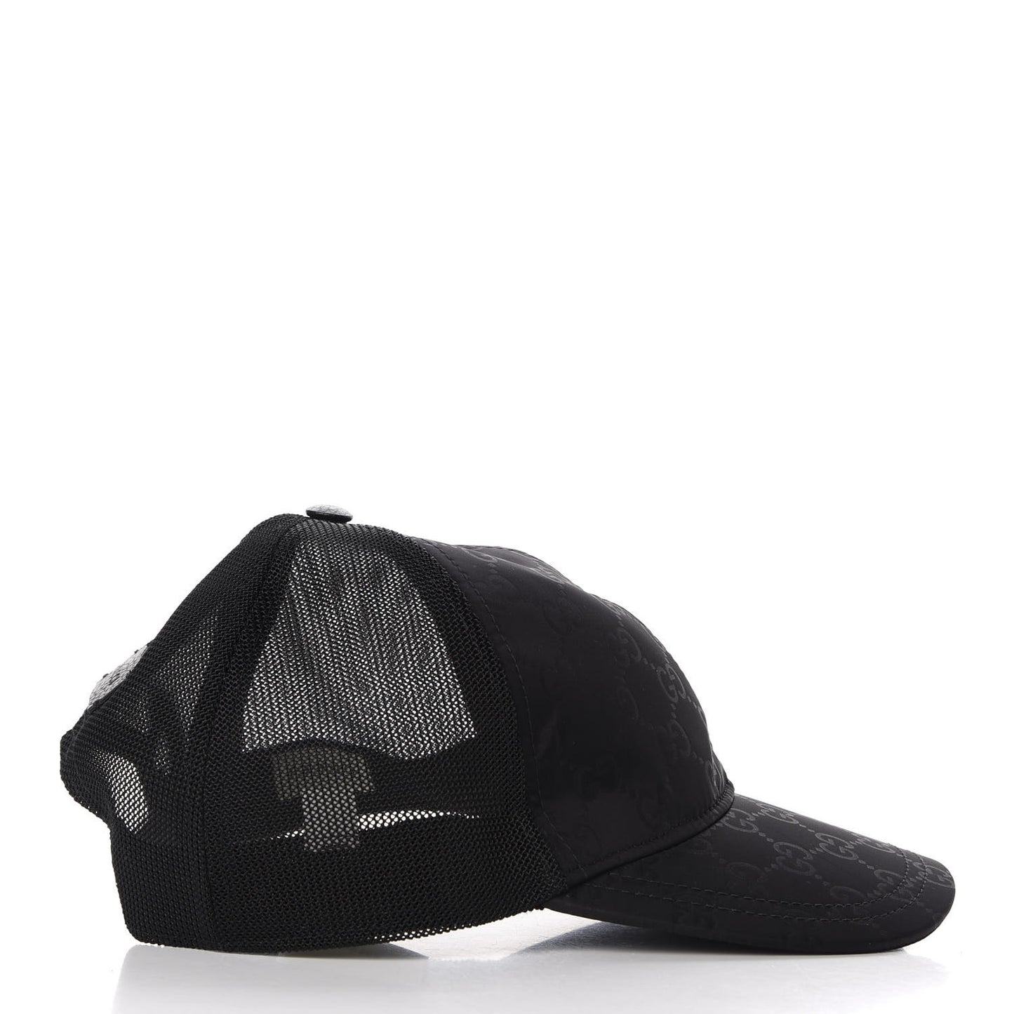Nylon Monogram Baseball Hat XL Black