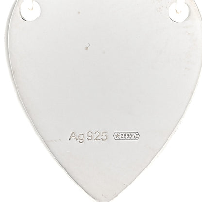 Gucci Sterling Silver Trademark Heart Pendant Necklace 4 of 4