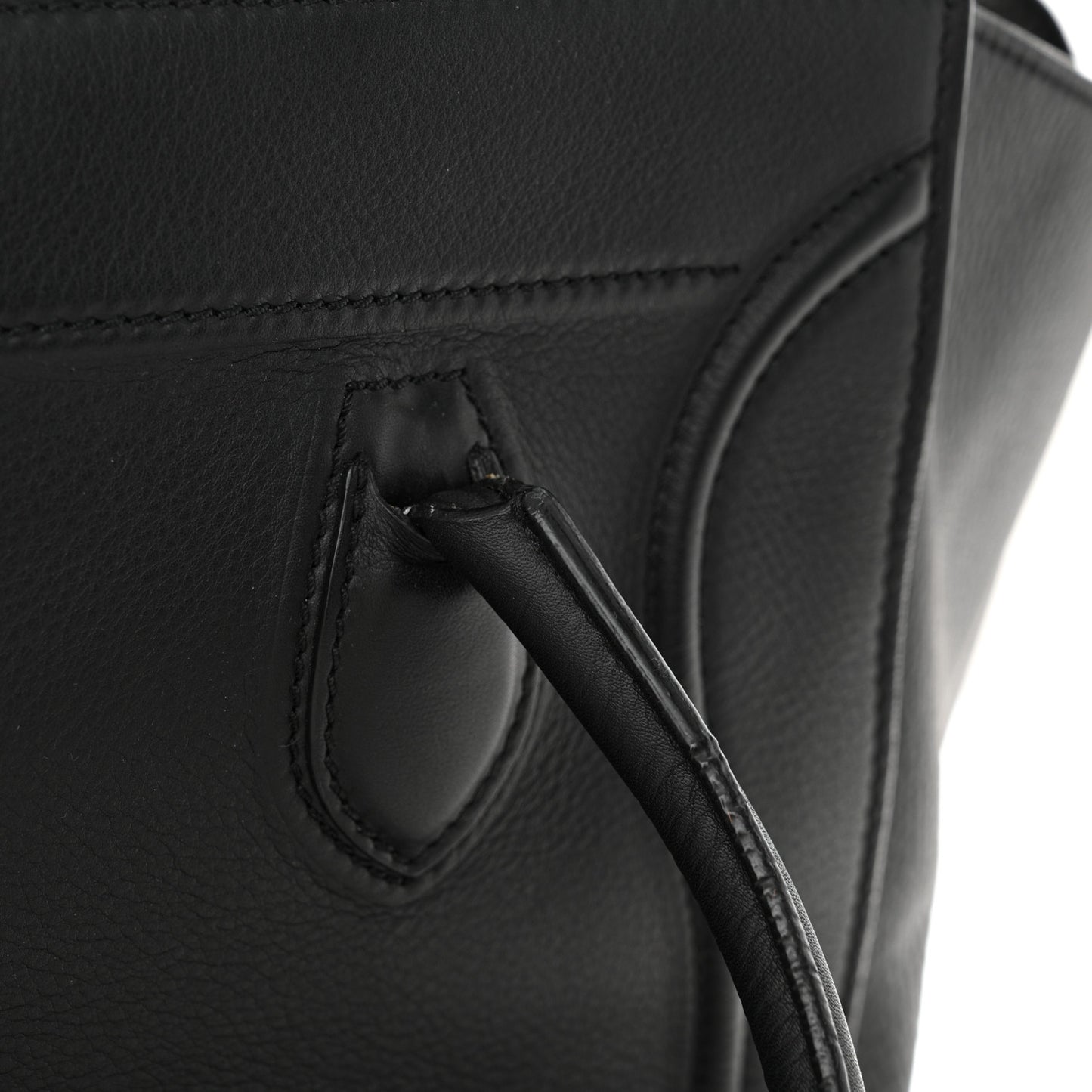 Supple Calfskin Medium Phantom Luggage Black