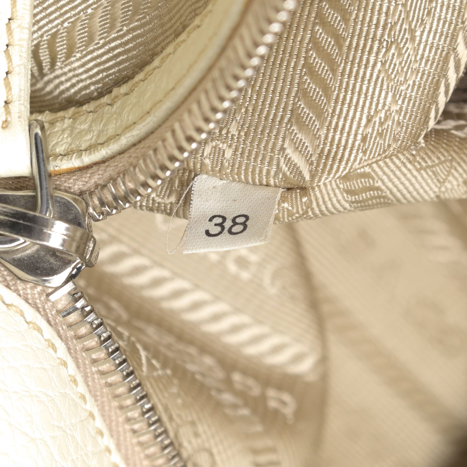 Prada Vitello Daino Tote Talco 8 of 15