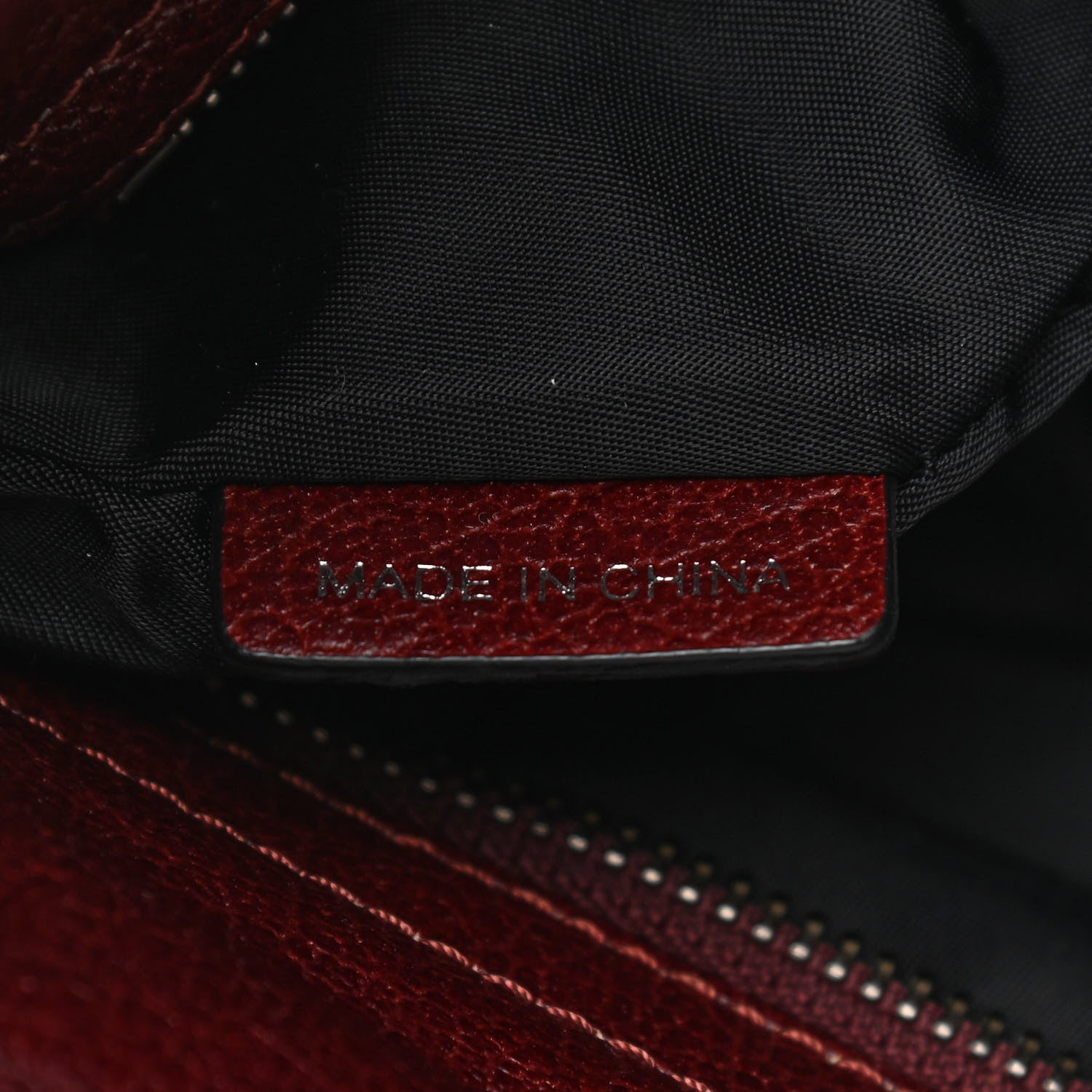 Burberry Nylon Check Shoulder Bag Burgundy 7 of 11