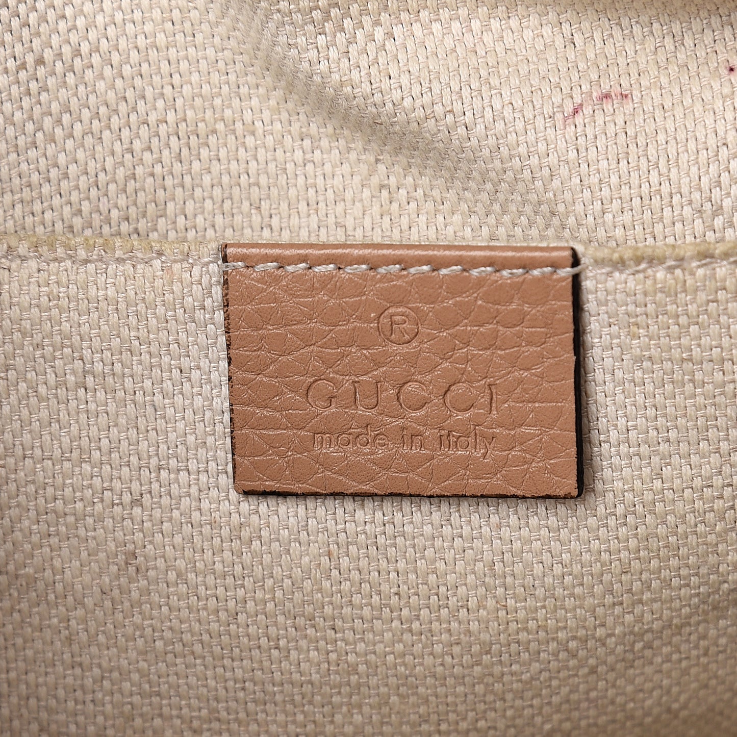 Pebbled Calfskin Small Soho Disco Bag Rose Beige