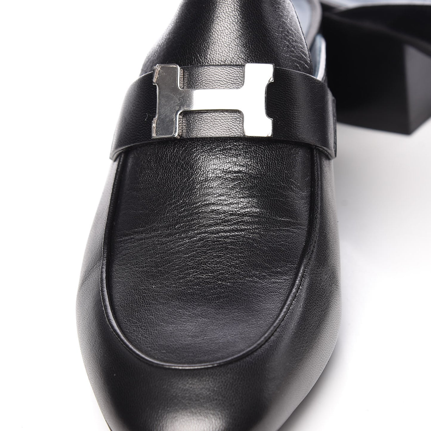 Goatskin Paradis Mules 38.5 Black