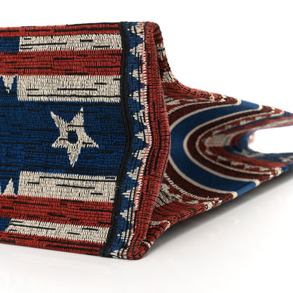 Christian Dior Canvas Embroidered Exclusive US Book Tote Multicolor 10 of 13