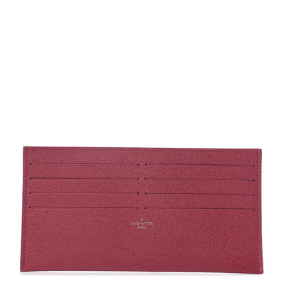 Louis Vuitton Calfskin Felicie Card Holder Insert Fuchsia 1 of 4