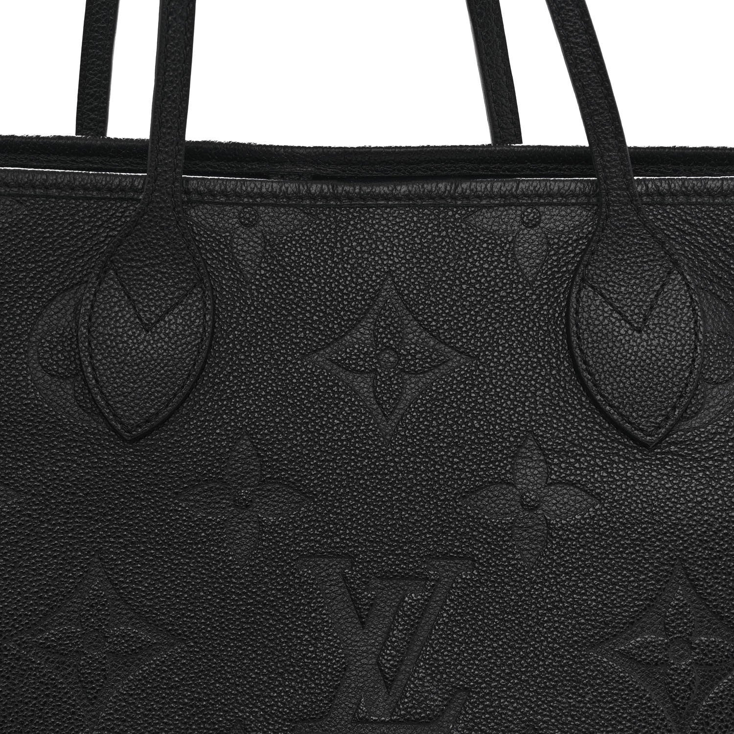 Louis Vuitton Empreinte Monogram Giant Neverfull MM Black 8 of 12