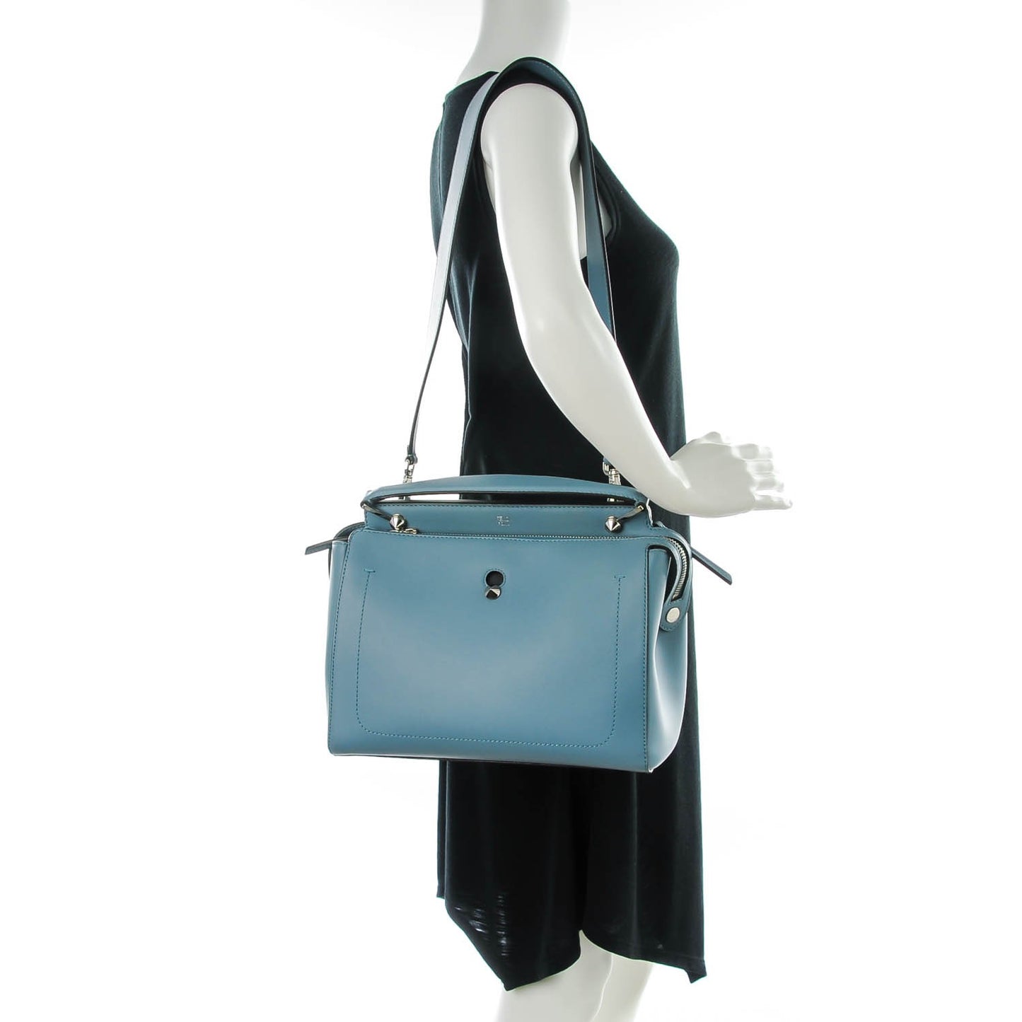 Vitello Baltico Dolce DotCom Satchel Riviera Blue Notte