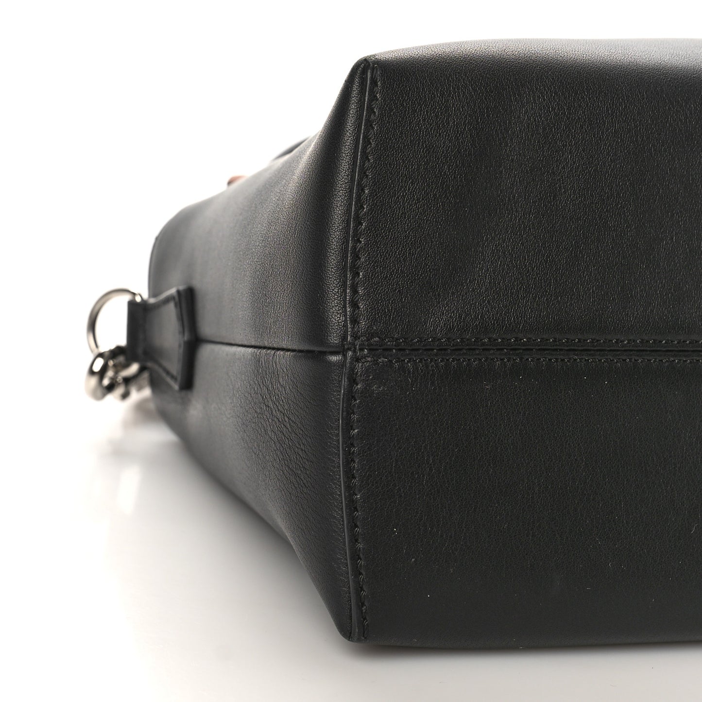 Vitello Dolce Scalloped Pearl Studded Medium By The Way Boston Bag Black